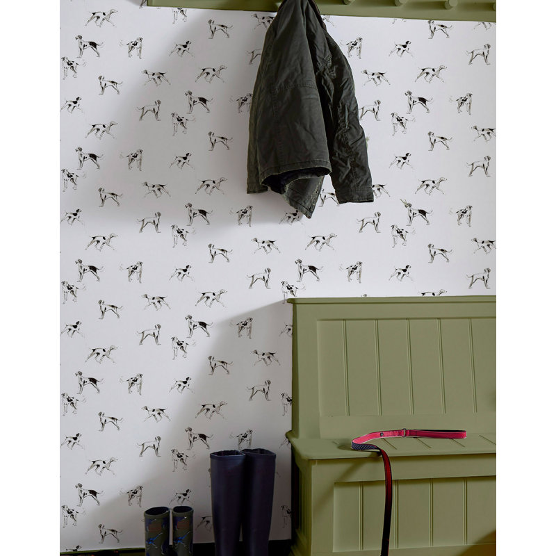 Joules Sketchy Dogs Crème Wallpaper