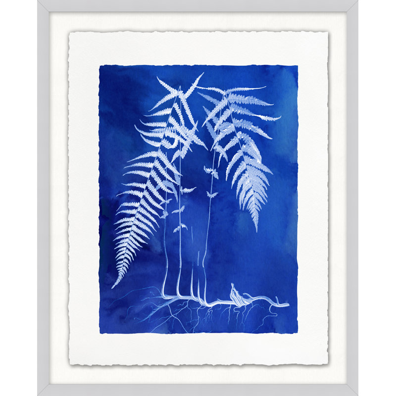 Fernspirationdigo, impression encadrée sur verre 7 pi