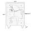 Multifunction light luxury high end decor cabinet