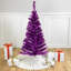 4' Purple Artificial Tinsel Christmas Tree Unlit