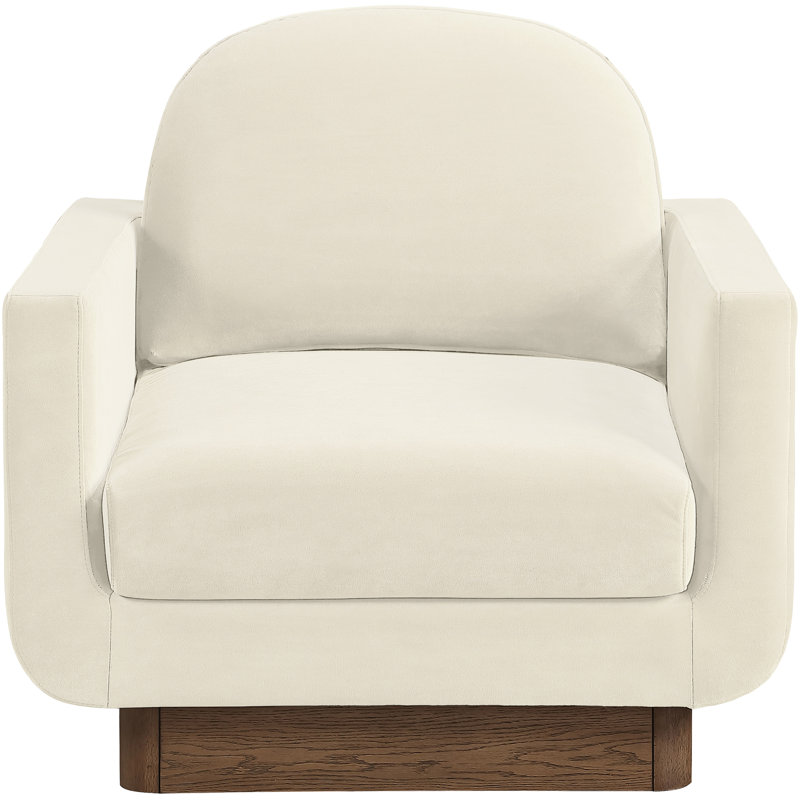 Fauteuil d'appoint Diviento, Cream Velvet