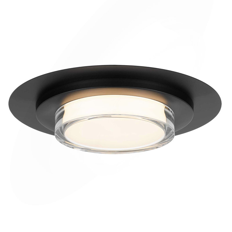 16" Square Chrome Integrated LED Flush Mount