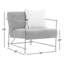 Chaise rembourrée en lin Wynda