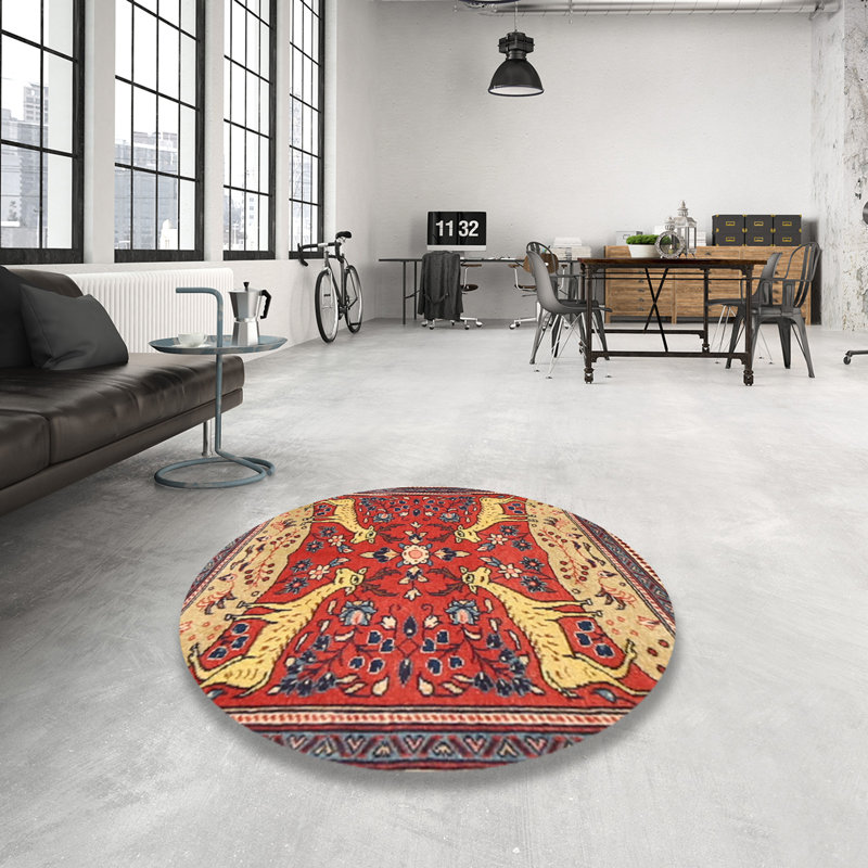 Oriental Indoor Rug, Round 4'