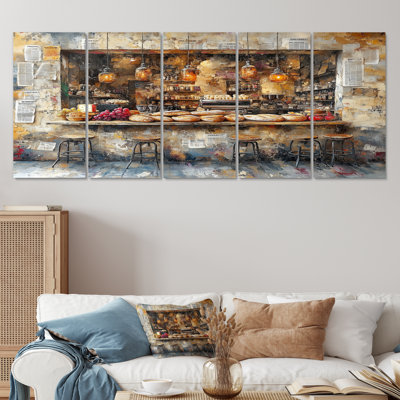 French Cafe Baguette Paris Shop II - French Cafe Wall Art Set