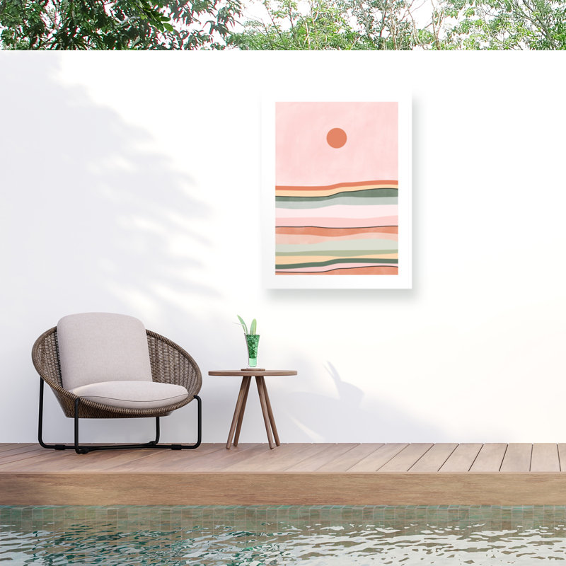 Elena Ristova   Aspectratio Pinkgreen39 Outdoor  Canvas, 24" H x 32" W