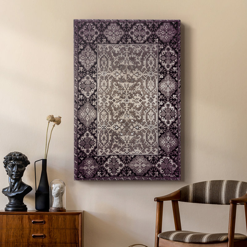Reproduction abstraite rétro CXCII - galerie Cavas sur mesure, H 18 po x l 12 po