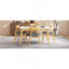 Ensemble de salle à manger 5 pièces, 1 table + 4 chaises, structure en bois d'hévéa, chaises ergonomiques et table en faux bois-877537876-877537867