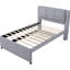 Lit double avec lit gigogne pliable gris - Structure stable et lit gigogne fonctionnel. Fabrication en bois massif. Aucun sommier tapissier requis. Nuit de détente