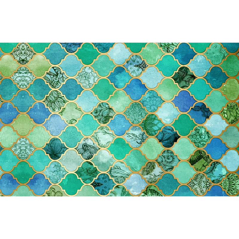 Peel & Stick Geometric Border, 108" L x 168" W