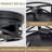 2-light Black Industrial Flush Mount Ceiling Light Fixtures 2pack