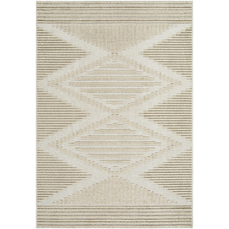 Tapis d'intérieur lavable à la machine Grannis, Rectangle 5 pi x 7 pi 2 po