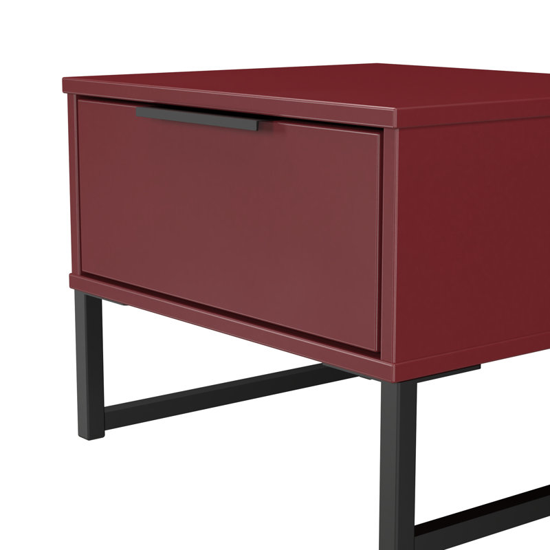 45cm W Manufactured Wood Bedside Table