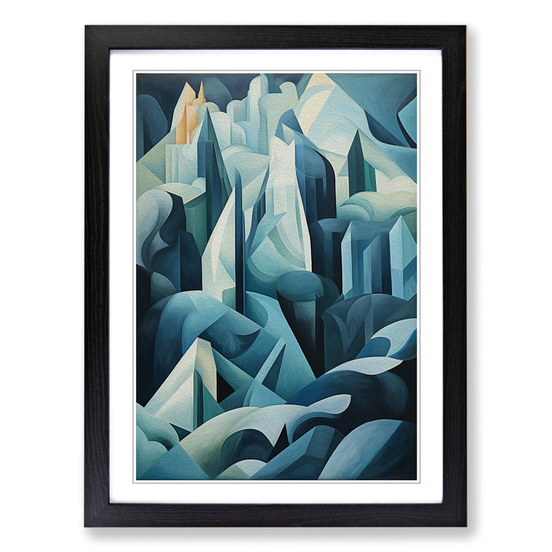 Single Picture Frame Print on Wood, Black, 34cm H x 25cm W x 2cm D