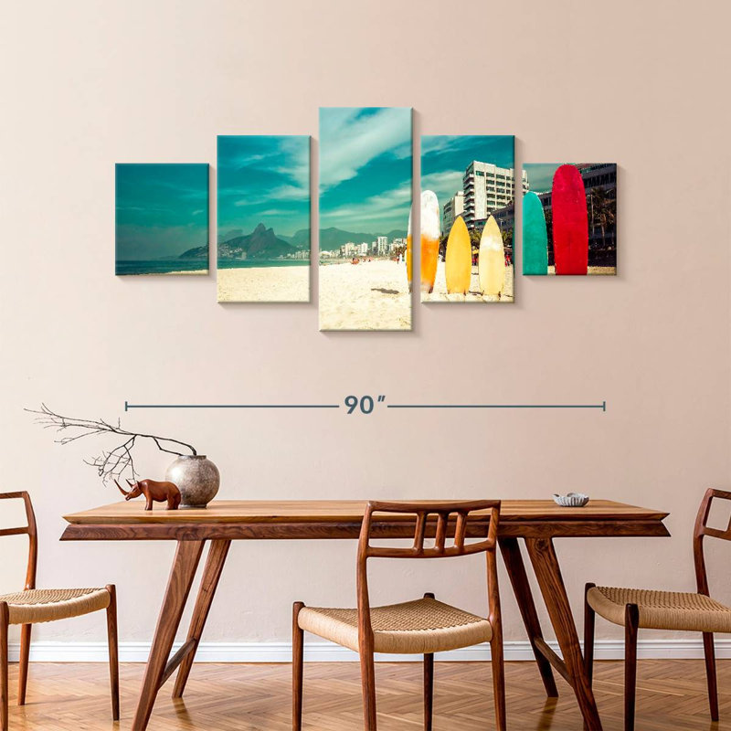Surfboards, 42" H x 92" W