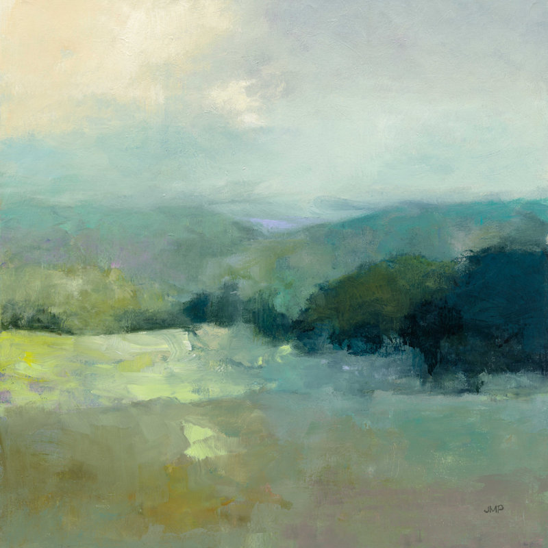 «Misty Valley» par Julia Purinton, reproduction, H 30 po x l 30 po, Non, Toile tendue