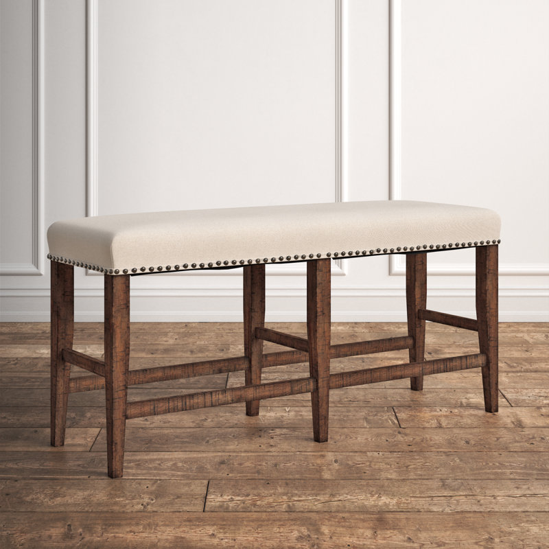 Audriaunna Upholstered Bench, Oak