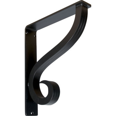 2"W  x 10"D x 12"H Ashford Triple, Wrought Iron Bracket, (Triple center brace) (2-Pack)