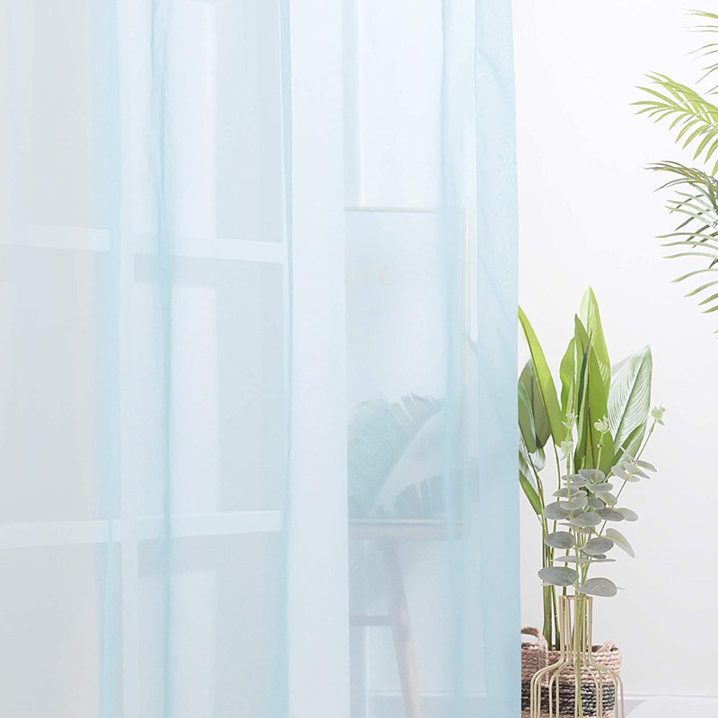 Kloss Sheer French Door Curtain Pair, 140 W x 280 D cm