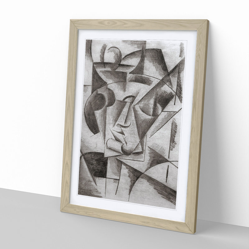 Composition Vol.2 by Lyubov Popova - Picture Frame Painting, Oak Framed, 36cm H x 27cm W x 2cm D