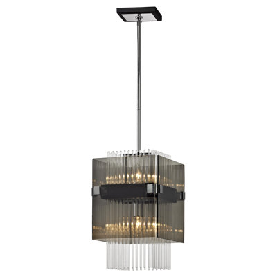 Apollo 10.5" 2-Light Hand-Worked Iron Pendant