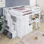 2 Drawers Loft Bed With Storage Staircase, Desk, Shelves & Wardrobe-381169860-381169851
