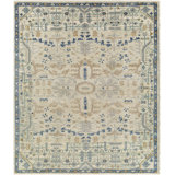 St Moritz Wool Oriental Area Rug in Blue