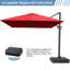 Gaudenz 10x13 Ft Rectangle Cantilever Umbrella without Weighted Base-401333595