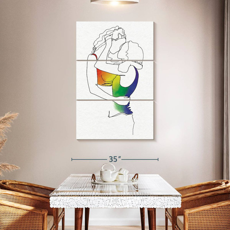 Lesbians In Love, 65" H x 42" W