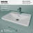 Karran Valera 20 In. Top Mount Vitreous China Rectangular Bathroom Sink With Overflow Drain
