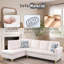 Canapé modulaire rembourré réversible avec repose-pieds-551813610-551813652
