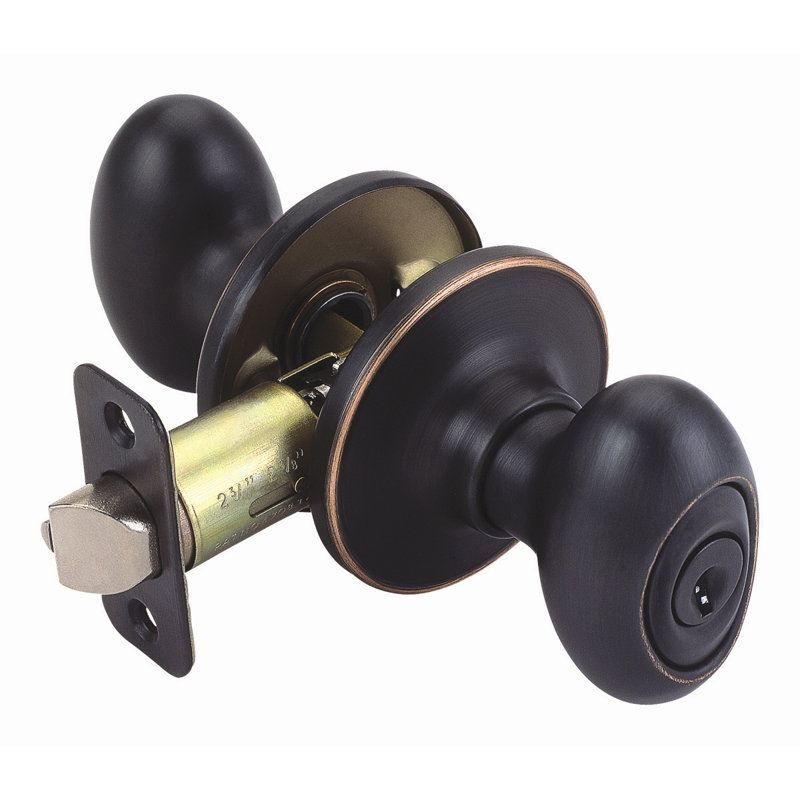 Egg Keyed-Entry Door Knob, Oil Rubbed Bronze
