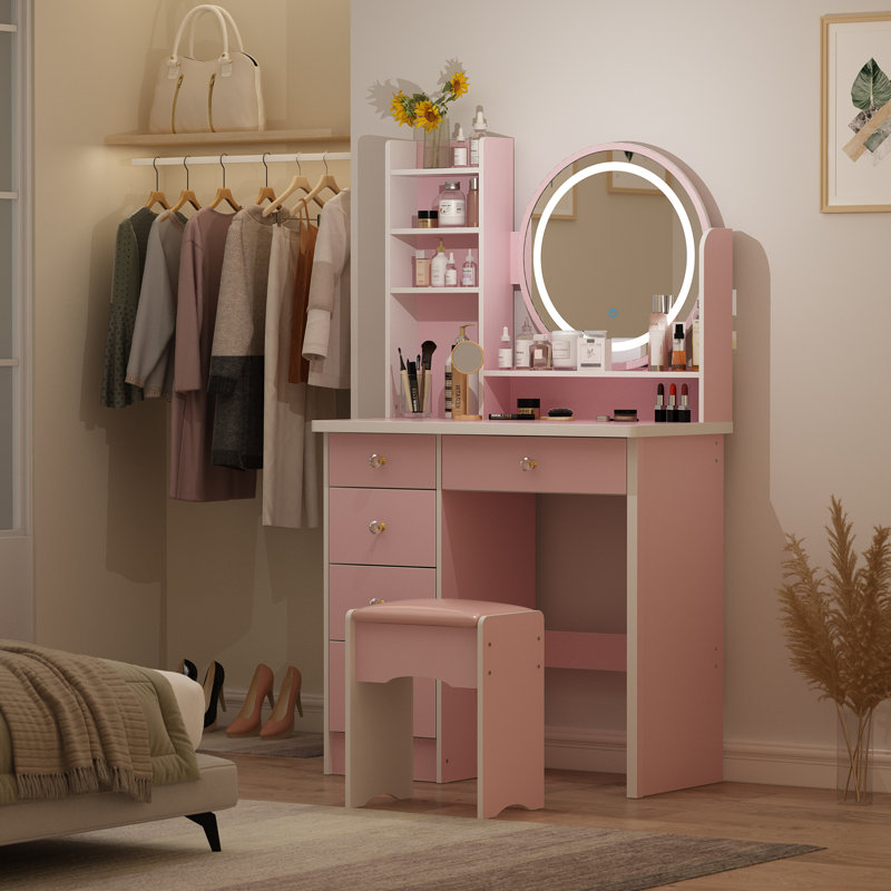 Willodine Vanity, Pink
