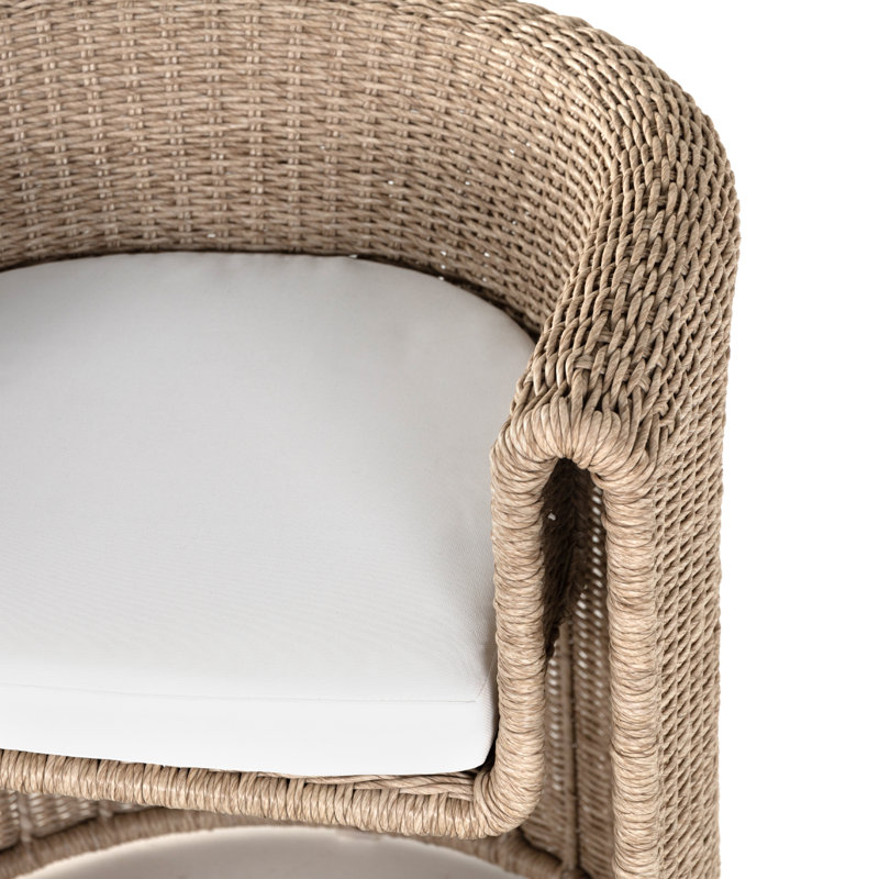 Madelena Outdoor Dining Armchair with Cushion | AllModern