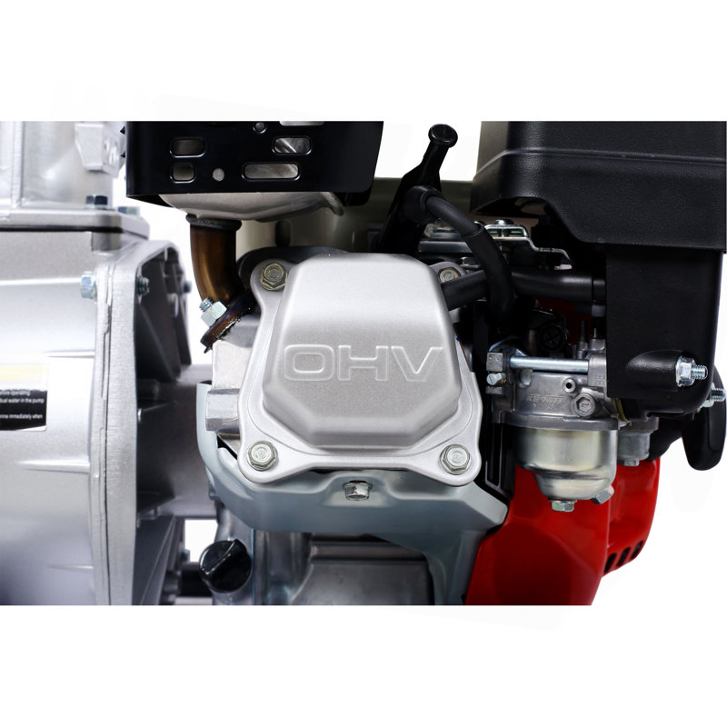 Pompe à eau 3 "264GPM, moteur GX160 de 163Cc, coupleur 3T NPT avec tuyau plat 25pi