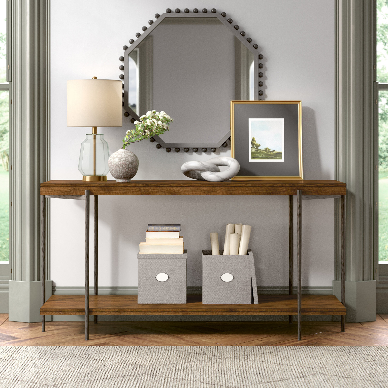 Ashley 65" Mango Console Table