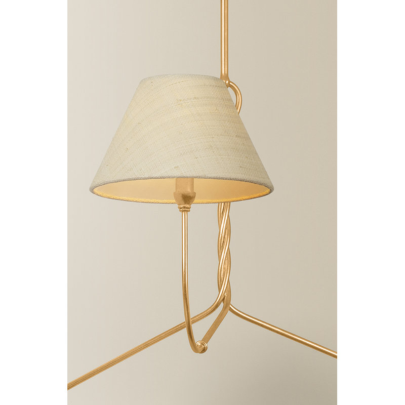 Dekalb Chandelier, 2 Lights, 26.25" H x 10" W x 60" D
