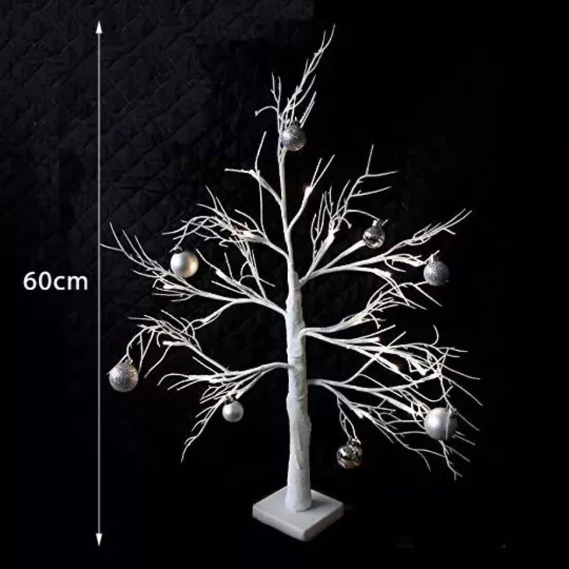 1.97' H Lighted Artificial Cedar Christmas Tree