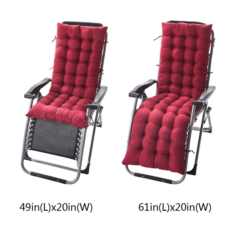 Outdoor 3.15'' Seat / Back Cushion, Burgundy, 61" W x 20" D