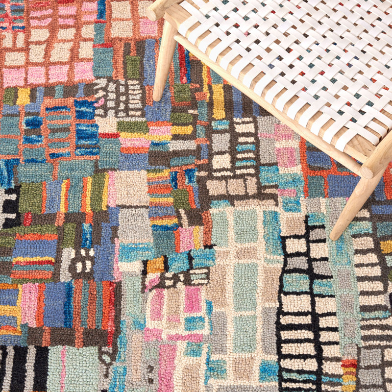 Sirak Hand Tufted Wool Rug, Rectangle 8' x 10'