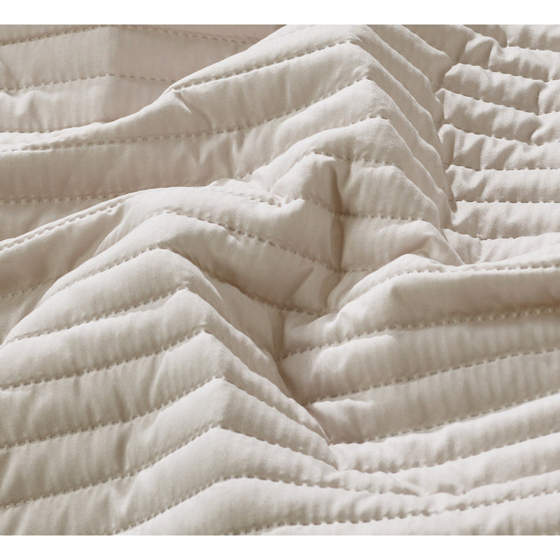 Felicia Polyester Comforter Set, Queen Comforter + 2 Queen Shams, Beige