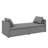 Modern Upholstered Chaise Lounger Daybed - A Small Single Size With 2 Built-In Drawers-1434645704