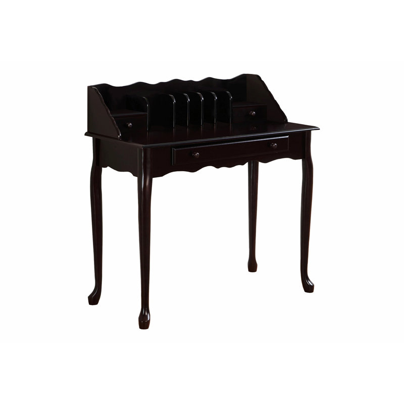 Bureau d'ordinateur, bureau à domicile traditionnel avec tiroirs de rangement