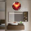Horloge murale coucher de soleil coucher de soleil avec art unique - horloge murale moderne en verre 24 po