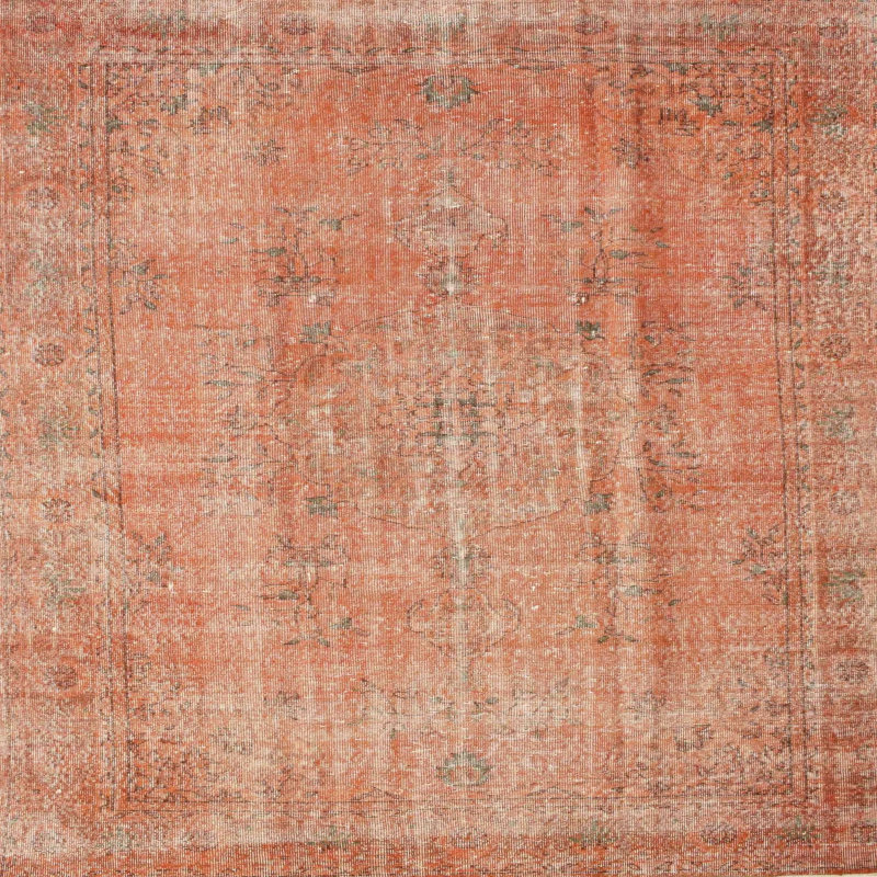 Tapis oriental brun / orange, Carré 3 pi