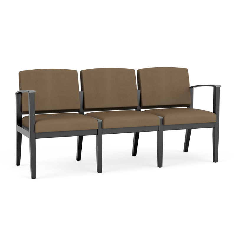 Canapé 3 places, Noir, Patriot Plus taupe