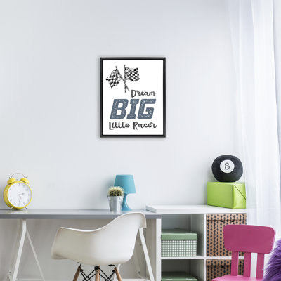 Cadre flottant Dream Big Little Racer, design par Christine Simpson Art
