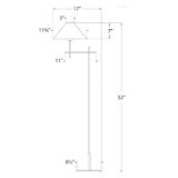 J. Randall Powers Hackney Bridge Arm Floor Lamp