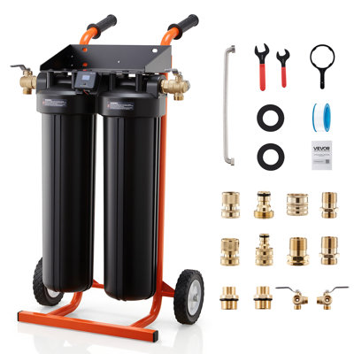 Deionized Water System for Car Wash, Spotless Car Wash Water System with 2 x 4L DI Resin, Bypass Valve & TDS Metre, Portable Sport-Free Water Deionizer Filter for Cars RVs Windows