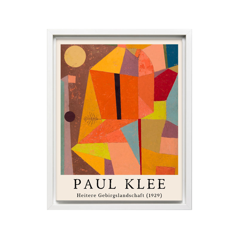 Paul Klee - Joyful Mountain, Unframed, Canvas, 24"H x 32"W